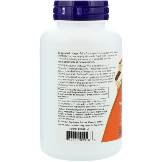 Now Foods Probiotic Defence 90 Capsules