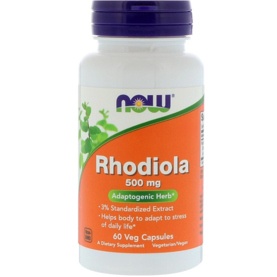 Now Foods Rhodiola 500mg Extract 3% 60 Capsules