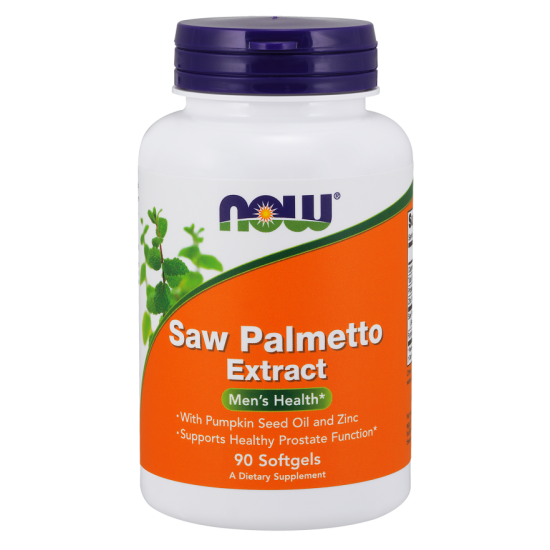 Now Foods Saw Palmetto Extract 80mg plus Pumpkin Seed Oil and Zinc 90 Softgels