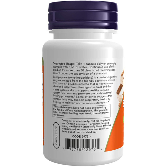 Serrapeptase 60,000 Units of Activity - Systemic Proteolytic Enzymes