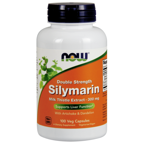 Now Foods Silymarin Milk Thistle with Artichoke and Dandelion Double Strength 100 Capsules