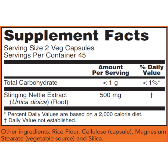 Now Foods Stinging Nettle Root Extract 250mg 90 Capsules