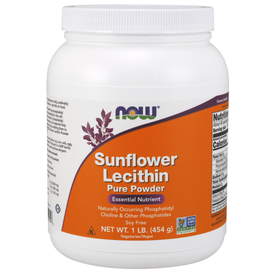 Now Foods Sunflower Lecithin Pure Powder NON-GMO 454g