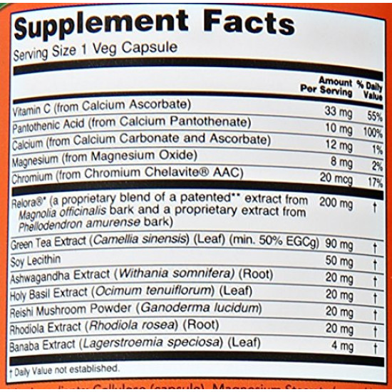 Now Foods Adrenal Stress Support 90 Capsules