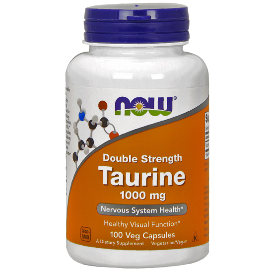 Now Foods Taurine Double Strength 1000mg 100 Capsules