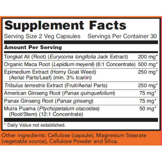 Now Foods TestoJack 200mg 60 Capsules