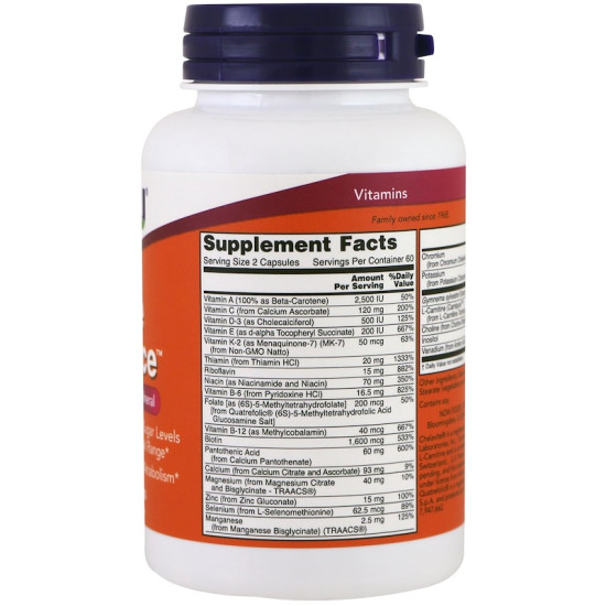 Now Foods True Balance Multi Vitamin and Mineral 120 Capsules