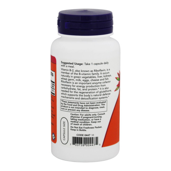 Vitamin B2 Riboflavin 100mg - Energy Production Support