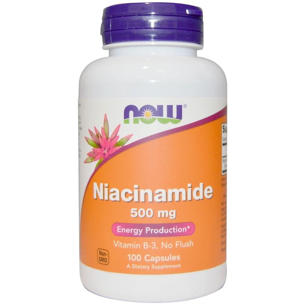 Now Foods Vitamin B3 Niacinamide 500mg 100 Capsules - He ...