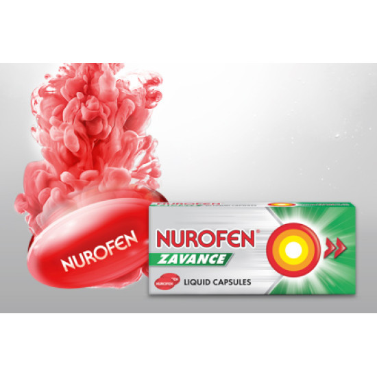 Nurofen Zavance Ibuprofen Pain Relief Liquid Capsules