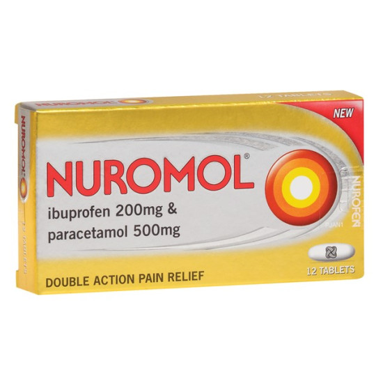 Nuromol Double Strength Pain Relief 12 Tablets