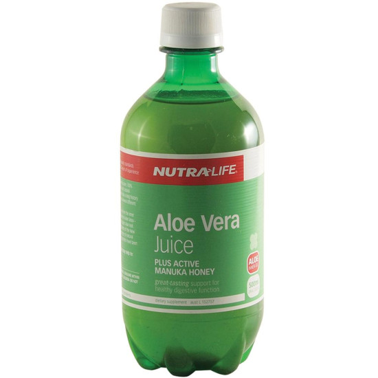 NutraLife Aloe Vera Organic Juice with Manuka Honey 500ml