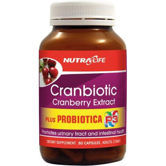 NutraLife Cranbiotic Cranberry Extract plus 60 Capsules