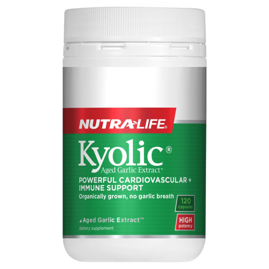 NutraLife Kyolic Aged Garlic Extract High Potency Formula 120 Capsules