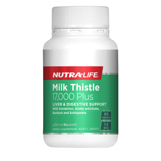 NutraLife Milk Thistle 17000mg Plus 60 Capsules