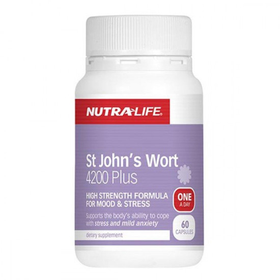 NutraLife St John’s Wort 4200mg Plus 60 Capsules