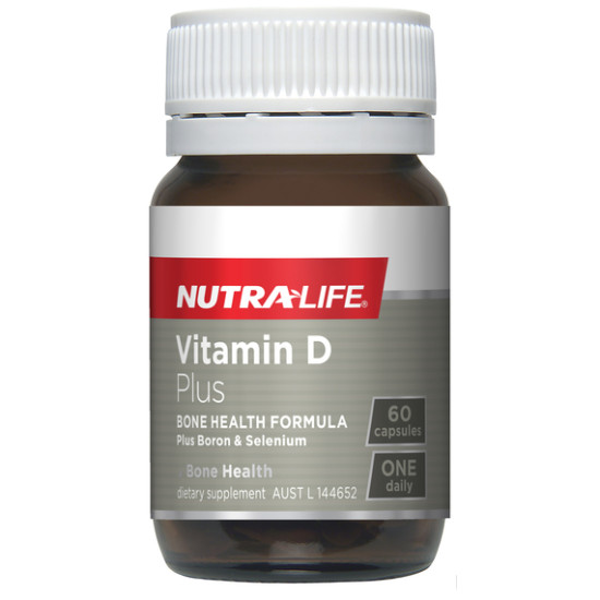 NutraLife Vitamin D3 1000IU Plus Boron & Selenium 60 Capsules