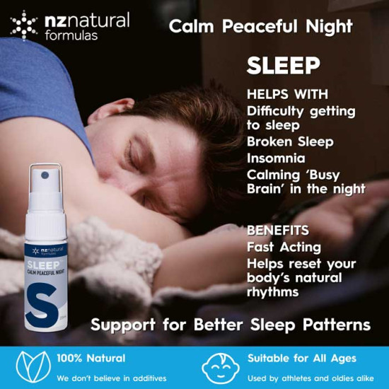 NZ Natural Formulas Sleep Spray 25ml - Give you a calm and peaceful night