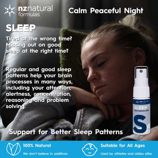 NZ Natural Formulas Sleep Spray 25ml - Give you a calm and peaceful night