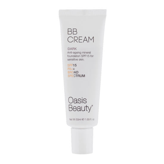 Oasis Beauty Natural BB Cream SPF 15 in Dark Shade 50ml