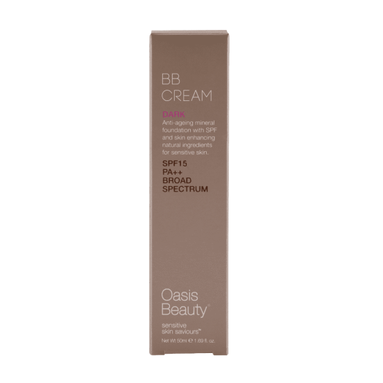 Oasis Beauty Natural BB Cream SPF 15 in Dark Shade 50ml