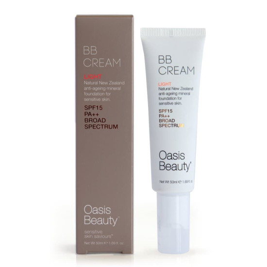 Oasis Beauty Natural BB Cream SPF 15 in Light Shade 50ml