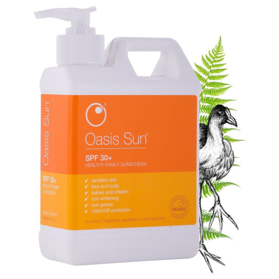 Oasis Sun SPF 30 Family Sunscreen (500ml Jumbo Size)