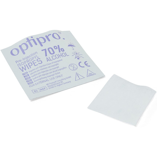 70% Alcohol Pre-Injection Wipes - Alcohol Swabs