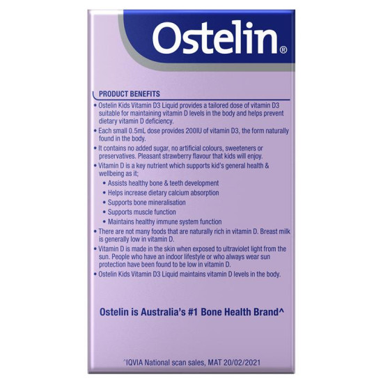 Ostelin Kids Vitamin D3 Liquid