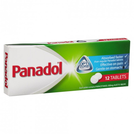 Panadol Paracetamol Optizorb 12 Tablets