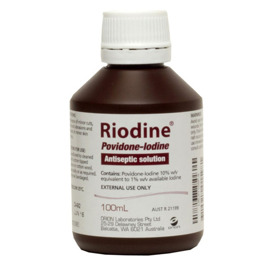 Riodine Povidone Iodine Antiseptic Solution