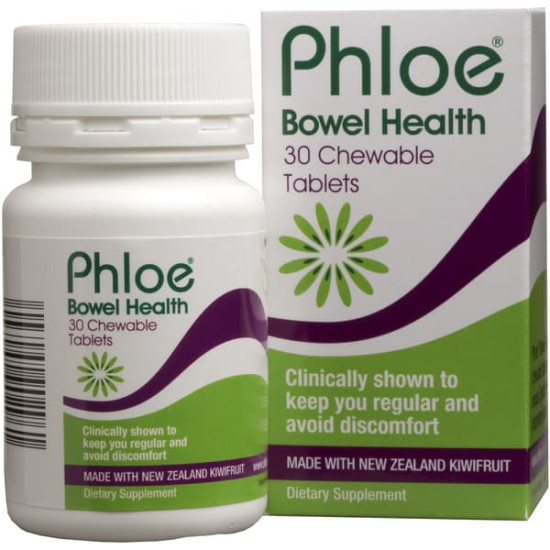 Phloe Bowel Health Kiwifruit 30 Chewable Tablets