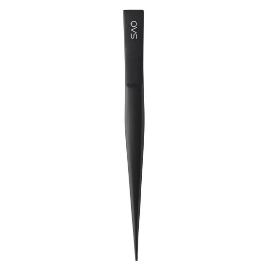 QVS Point Tip Tweezers Black