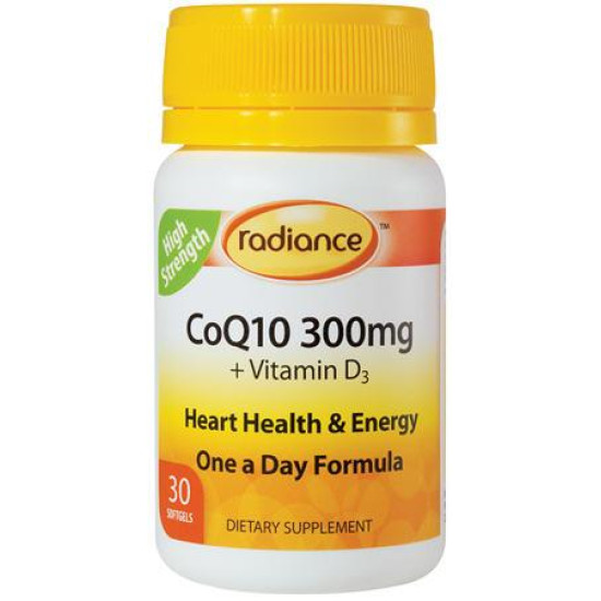 Radiance CoQ10 300mg 30 Softgels