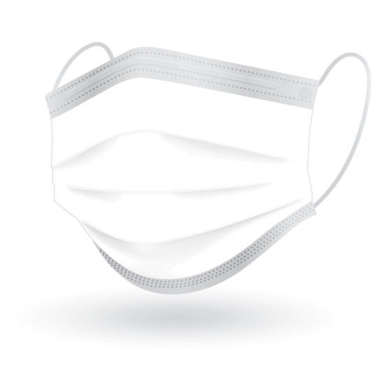 Medical Face Masks | White Colour | Ear Loop | Disposable