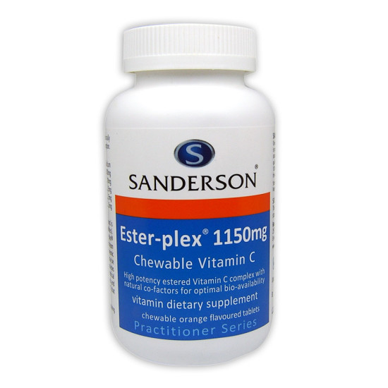 Sanderson Ester-Plex Vitamin C 1150mg Chewable Orange Flavour 165 Tablets