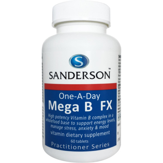 Sanderson Mega B FX Vitamin B Complex One-A-Day