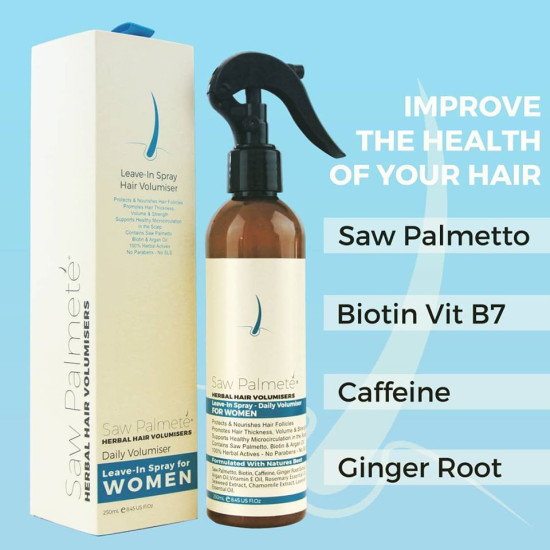 Saw Palmete Herbal Hair Volumiser Leave-In Spray For Women 250ml