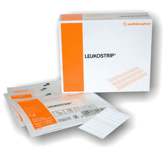 Smith & Nephew Leukostrip Closures 6.4mmx7.6mm 50 Per Box