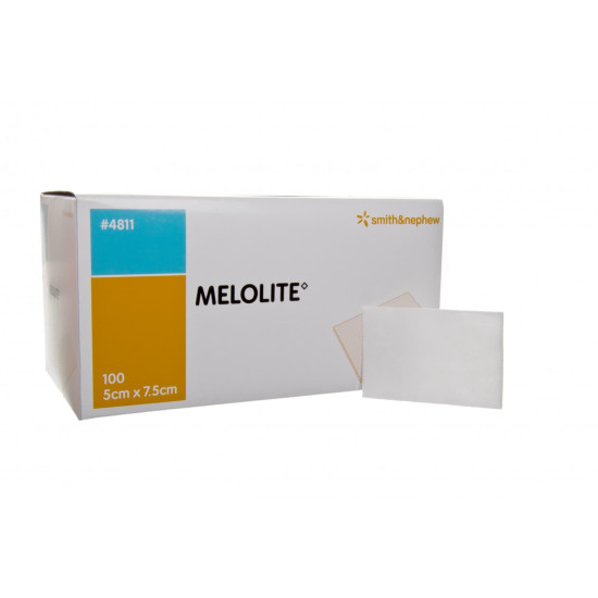 Smith & Nephew Melolite Dressing 5cmx7.5cm 100 Per Box