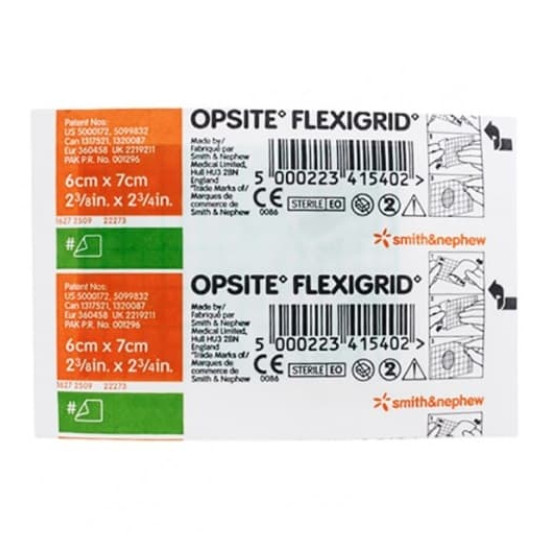 Smith & Nephew Opsite Flexigrid Dressing 6cmx7cm Single