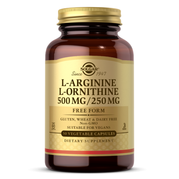 Solgar L-Arginine/L-Ornithine 500/250mg Vegetable Capsules