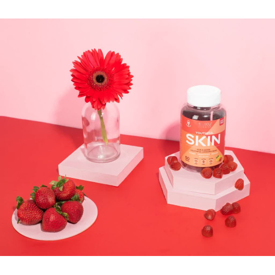 Youthful Skin Gummies - Strawberry & Lemon Flavour