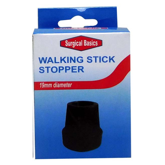 Surgical Basics Walking Stick Replacement Stopper in Black 19mm