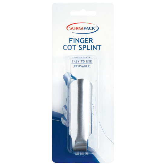 SurgiPack Finger Cot Splint Medium