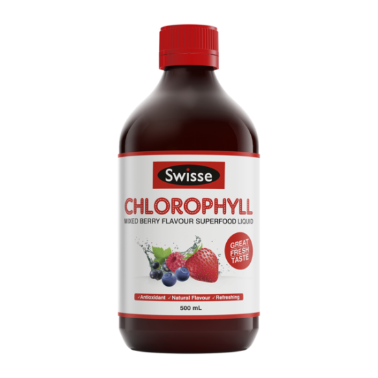 Swisse Chlorophyll Mixed Berry Flavour Superfood Liquid 500ml