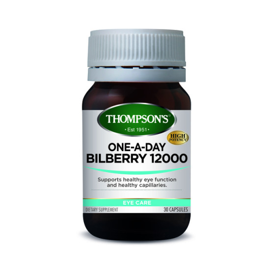 Thompson's Bilberry 12000mg One A Day 30 Capsules