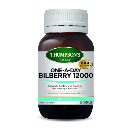 Thompson's Bilberry 12000mg One A Day 60 Capsules 