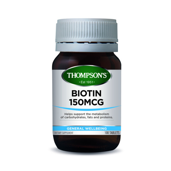 Thompson's Biotin 150mcg 100 Tablets