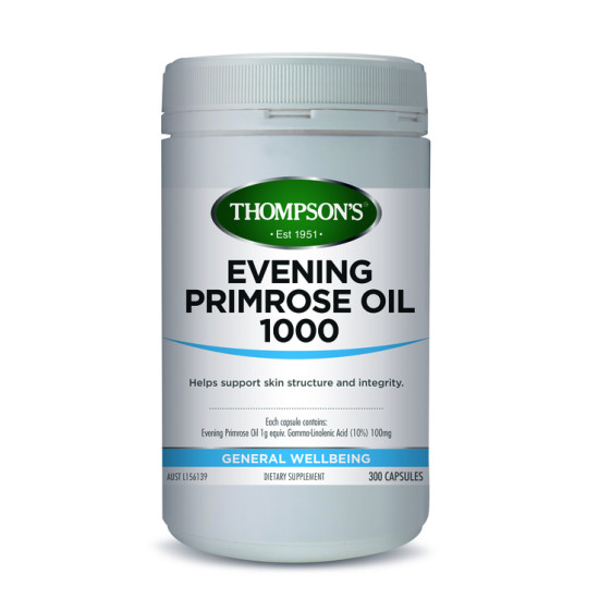 Thompson's Evening Primrose Oil 1000mg 300 Capsules 